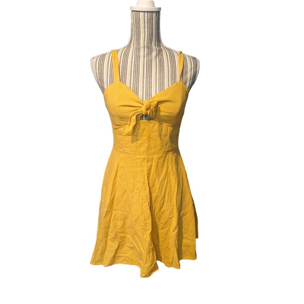 Speechless Yellow Spaghetti Strap Sweetheart Size… - image 4